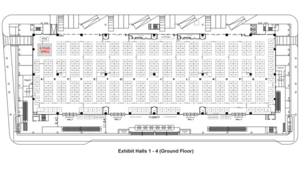 First floor map MIBF 2026